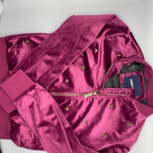 Limited Too Velveteen bomber jacket